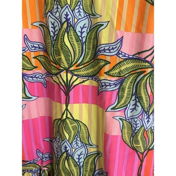 Jude Connally Tierney Mini Dress Women's Medium Lotus Print NEW W/TAGS $248 - Picture 4 of 11